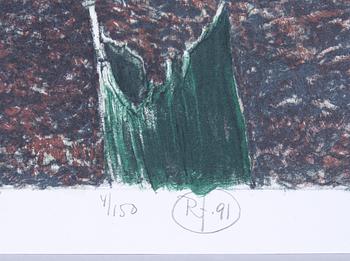 ROJ FRIBERG, litografi, sign, numr 4/150 o dat -91.