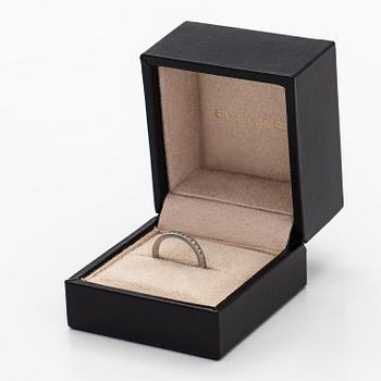 Bulgari, a platinum 'Venezia' ring with brilliant-cut diamonds.