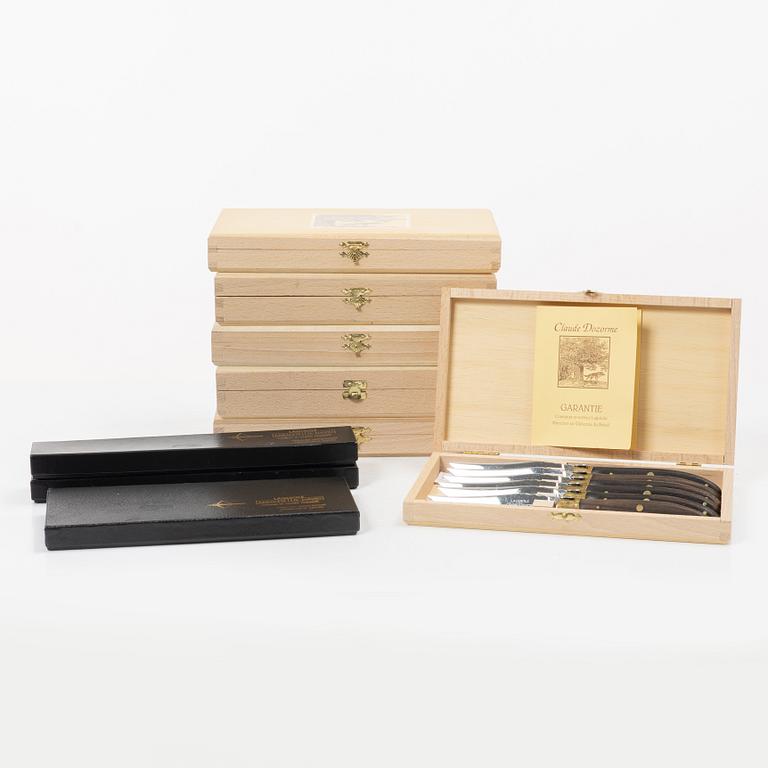 Cutlery, 40 pcs, Claude Dozorme and Arbalète G. David Laguiole, France.