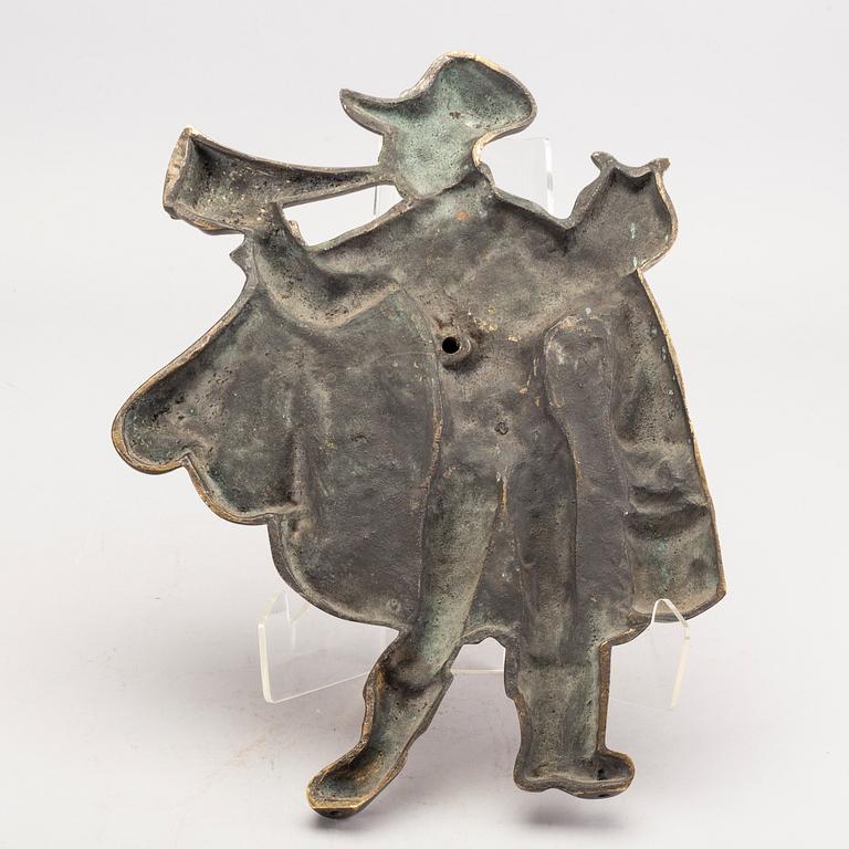 RELIEF, brons, okänd konstnär, 1900-tal.