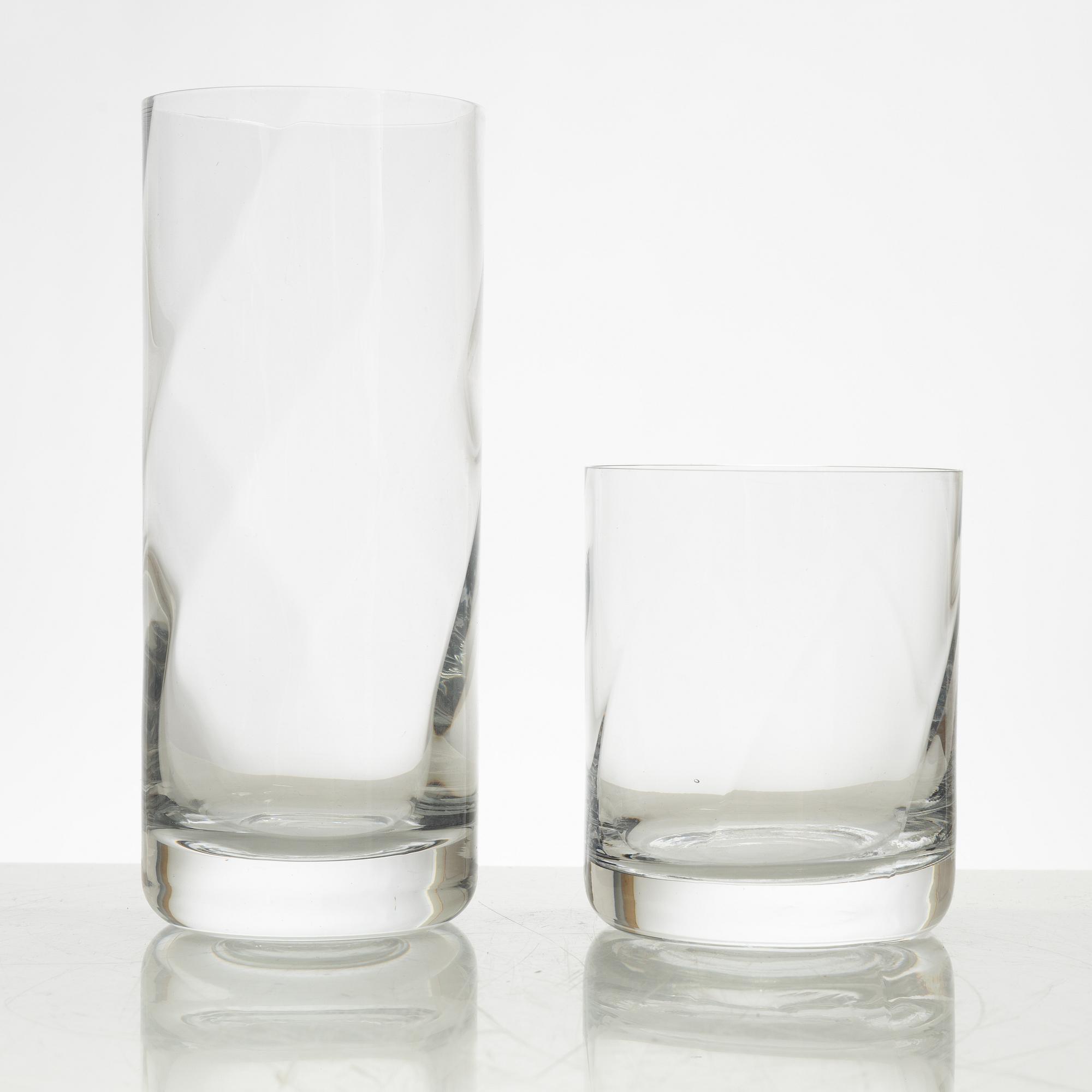 Bertil Vallien, an 82-piece 'Chateau' glass service, Kosta Boda.