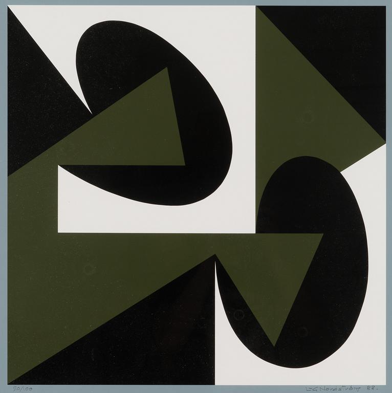 Lars-Gunnar Nordström, silkscreen, signed and dated -88, numbered 90/100.