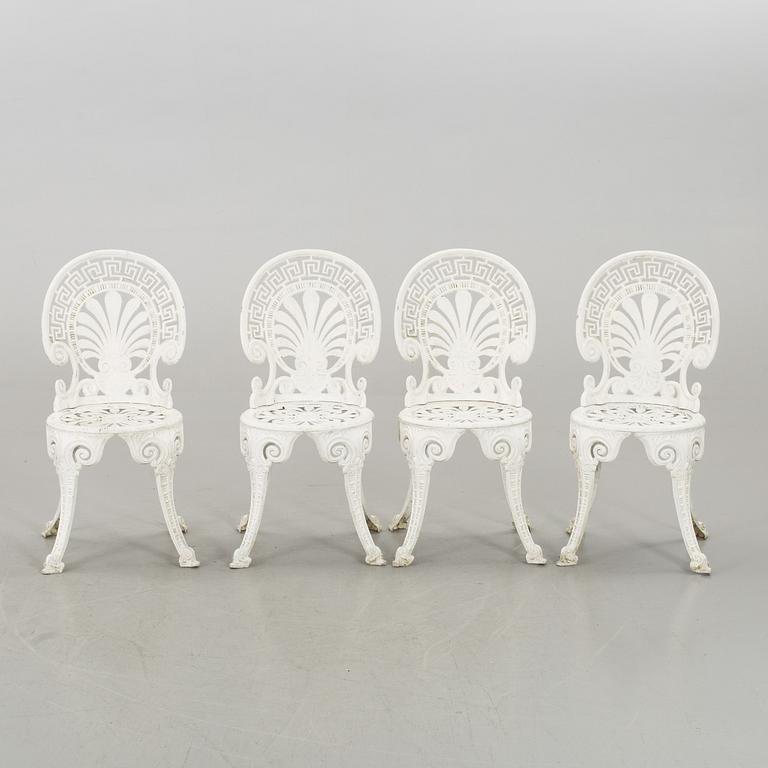 TRÄDGÅRDSMÖBLER, BORD samt FYRA STOLAR, sekelskiftet 2000.