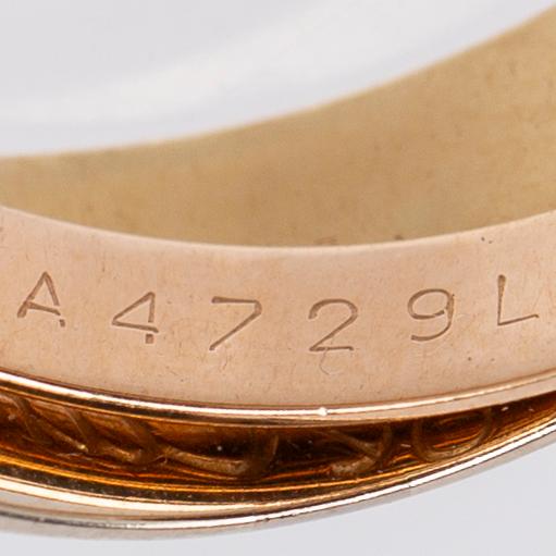 Cartier, ring, "Trinity", 18K guld i tre färger.