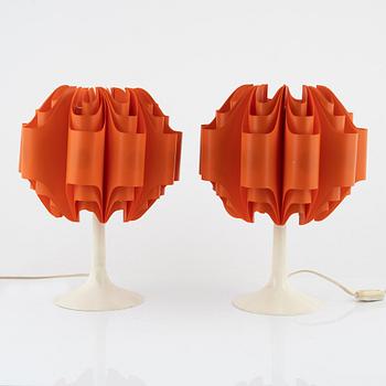 A pair of table lights, Zicoli, 1970's.