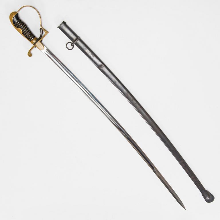 Sword, German, with scabbard, early 20th century.