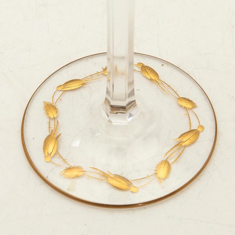 Glasservis, 33 + 2 delar, "Paula", Moser, Tjeckien, 1900-talets slut.