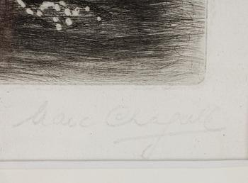 MARC CHAGALL, etsning, numrerad 1/8 och signerad.