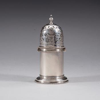 A Swedish sugar-caster, marks of Abraham Wirgman, Göteborg 1711.