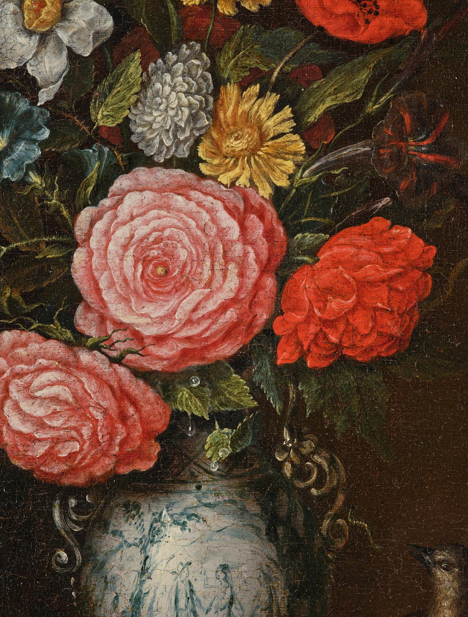 Johannes (Jan) Moninckx, Still Life with a Bird and a Pocket Watch.