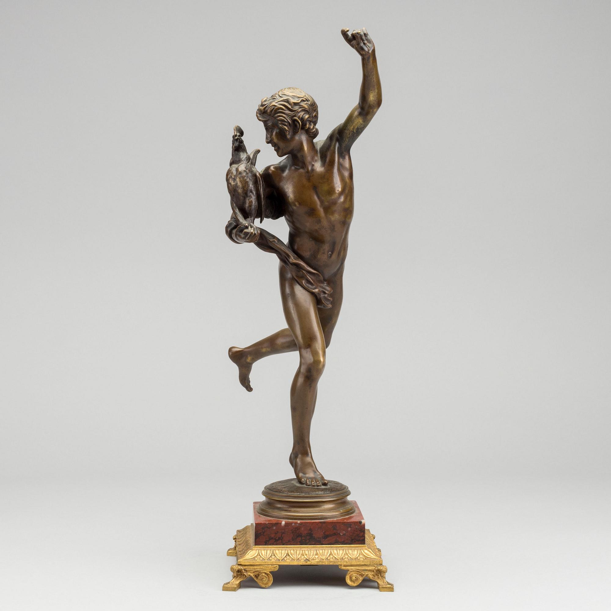 ALEXANDRE FALGUIÈRE, bronze, sculpture, signed.