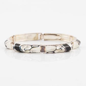 Lapponia, armband, silver och trä.