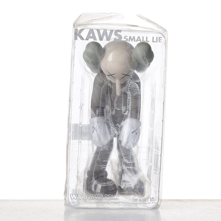 KAWS, "Small Lie" (black, grey, brown).