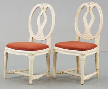 STOLAR, ett par, gustaviansk provins, sent 1700-tal.