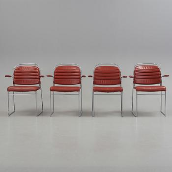 KARMSTOLAR, 4 st, 1980-tal.