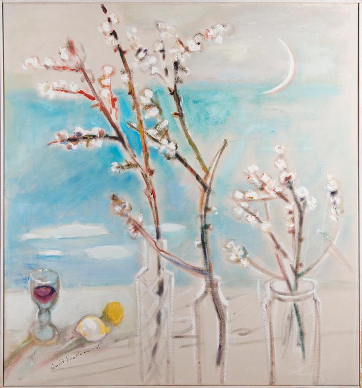 ANITA SNELLMAN, "FEBRUARY EVENING AND A GLAS OF WINE".