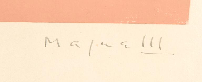 Alberto Magnelli, serigrafi signerad och numrerad 180/300.