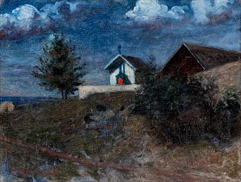 259. Louis Sparre, KVÄLLSLANDSKAP.