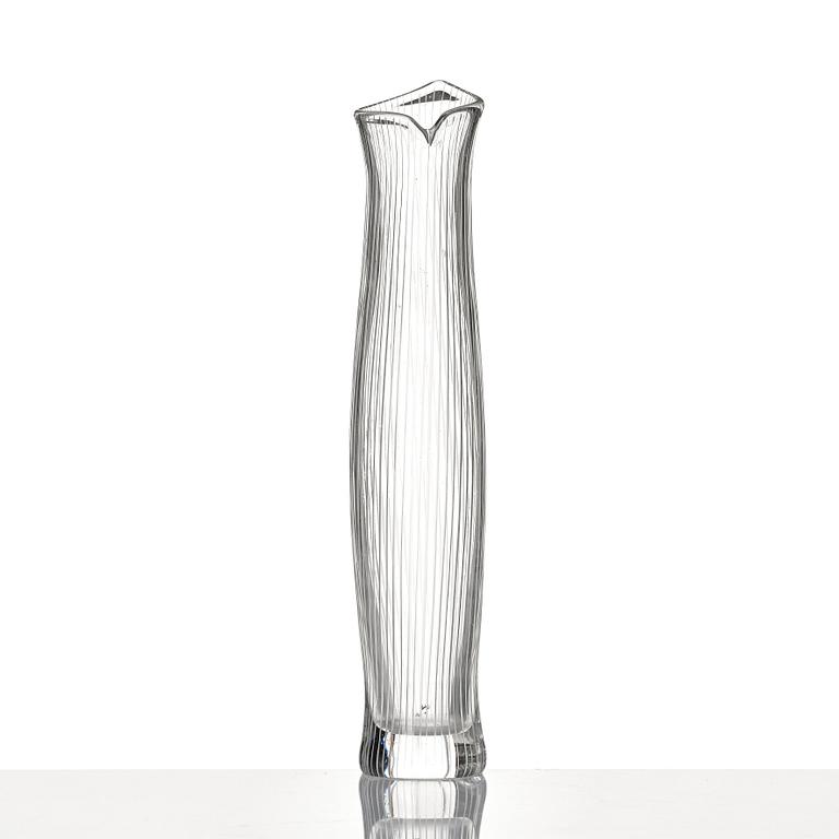 Tapio Wirkkala, a 'Tuonelas flod' glass vase, Iittala, Finland, model 3522.