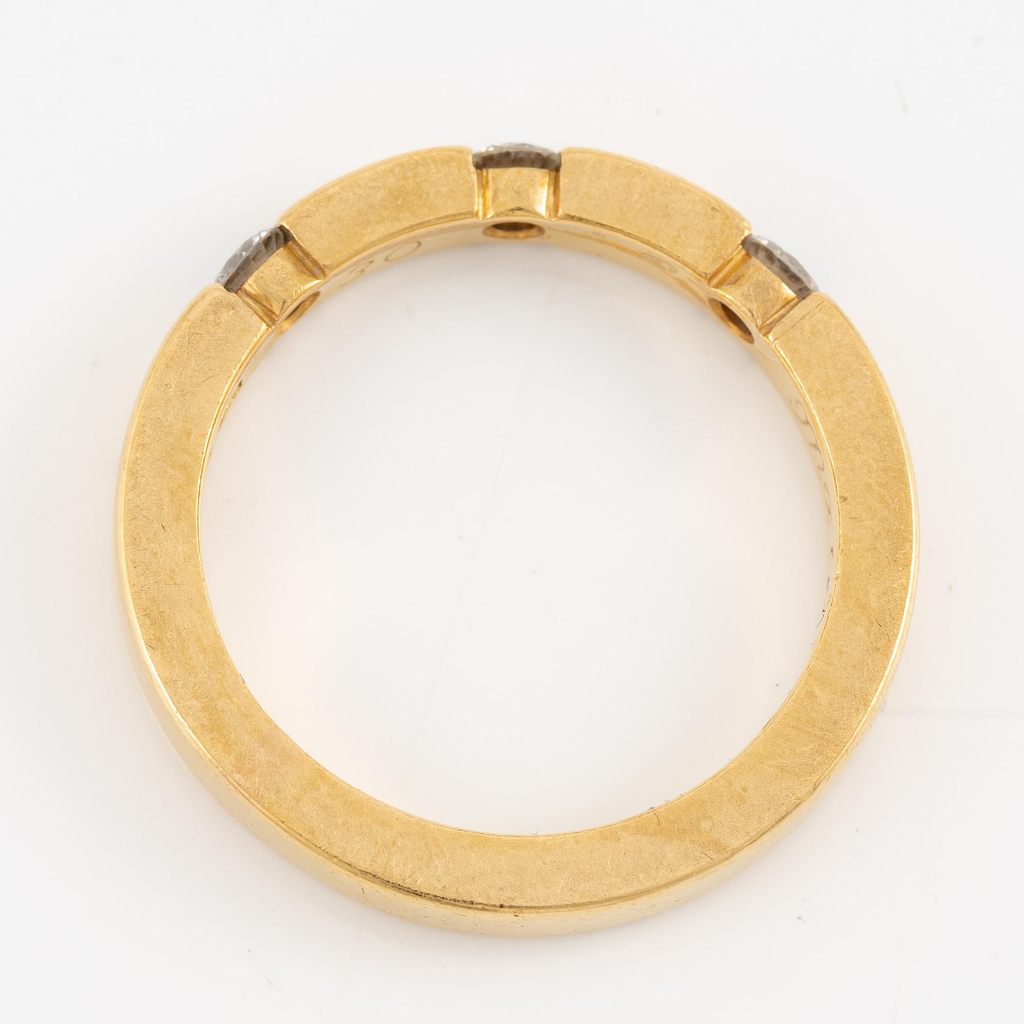 Ring, Engelbert, 18K gold with brilliant-cut diamonds.