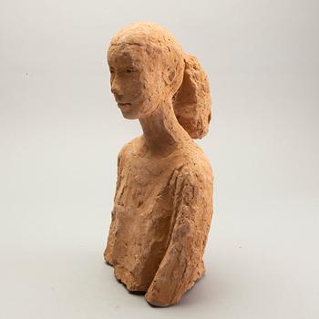 Wive Larsson, sculpture, signed, terracotta.
