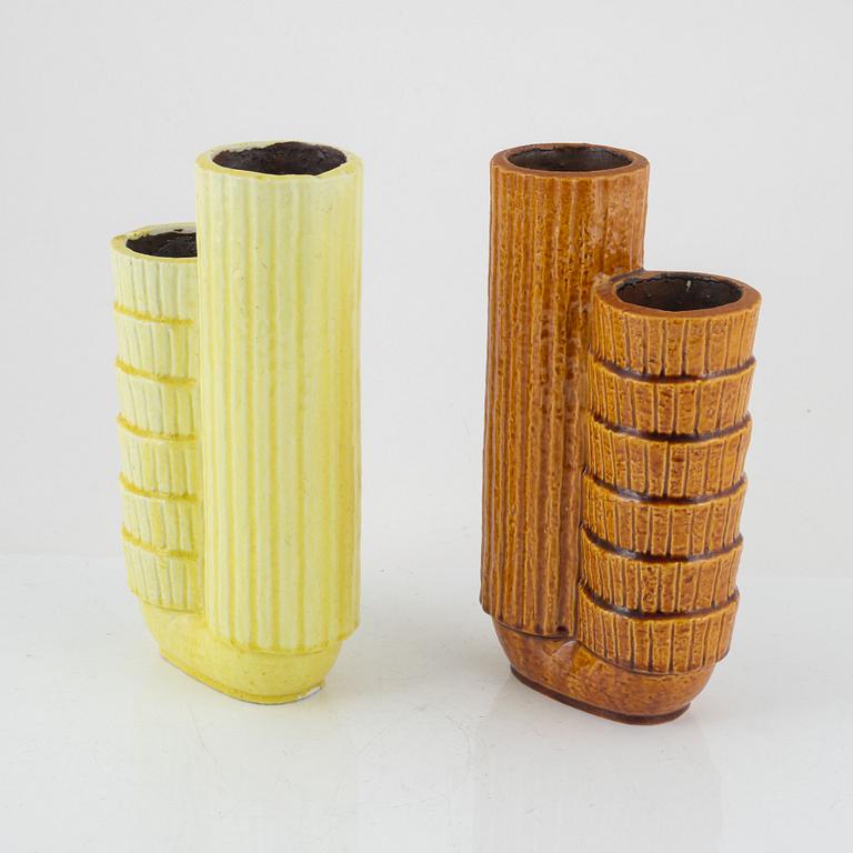 Gunnar Nylund, two vases, Rörstrand.