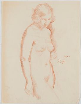 Santeri Salokivi, Nude Studies of Women, 5 pcs.