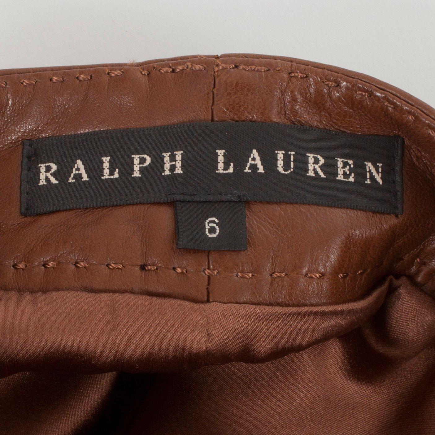 RALPH LAUREN, skinnkjol. Amerikansk storlek 6.