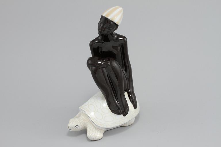 FIGURIN, fajans, Mari Simmulsson, Upsala-Ekeby, 1900-talets mitt.