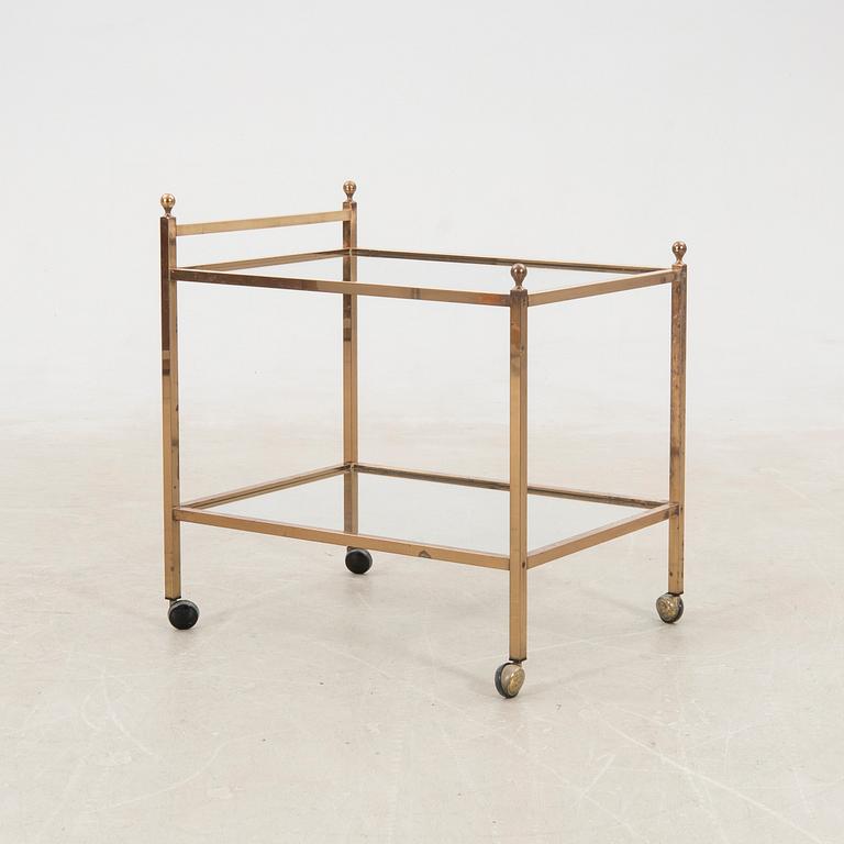 Serving trolley, late 20th century.