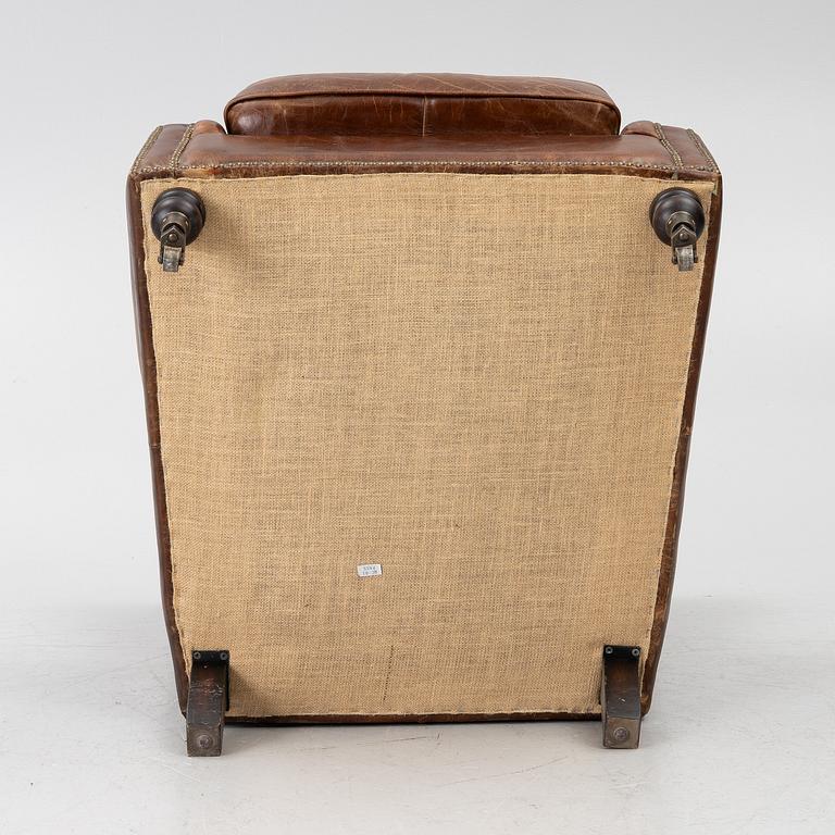 An armchair, contemporary.