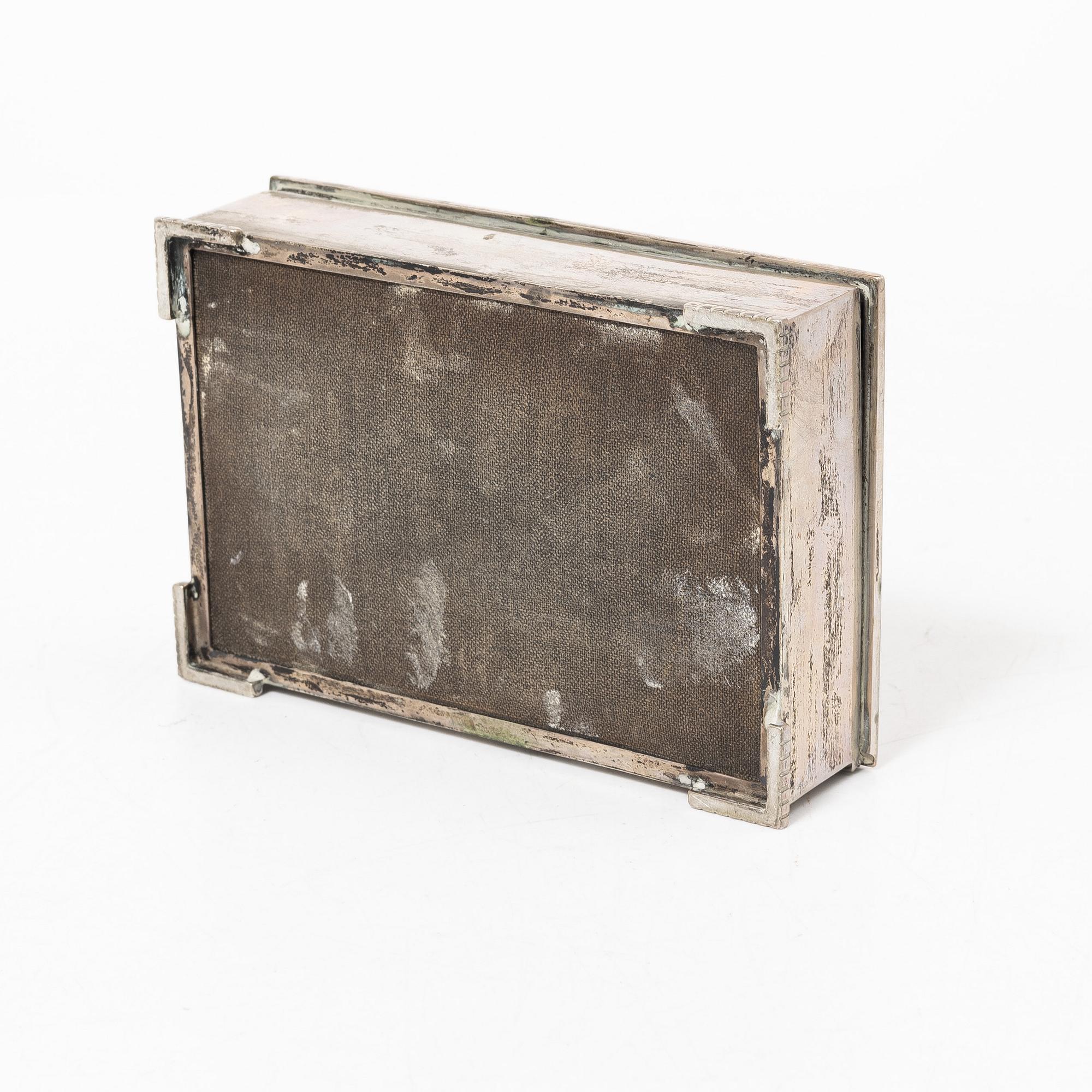 Carl Fredrik Carlman, A silver cigar box, 1936 Stockholm.