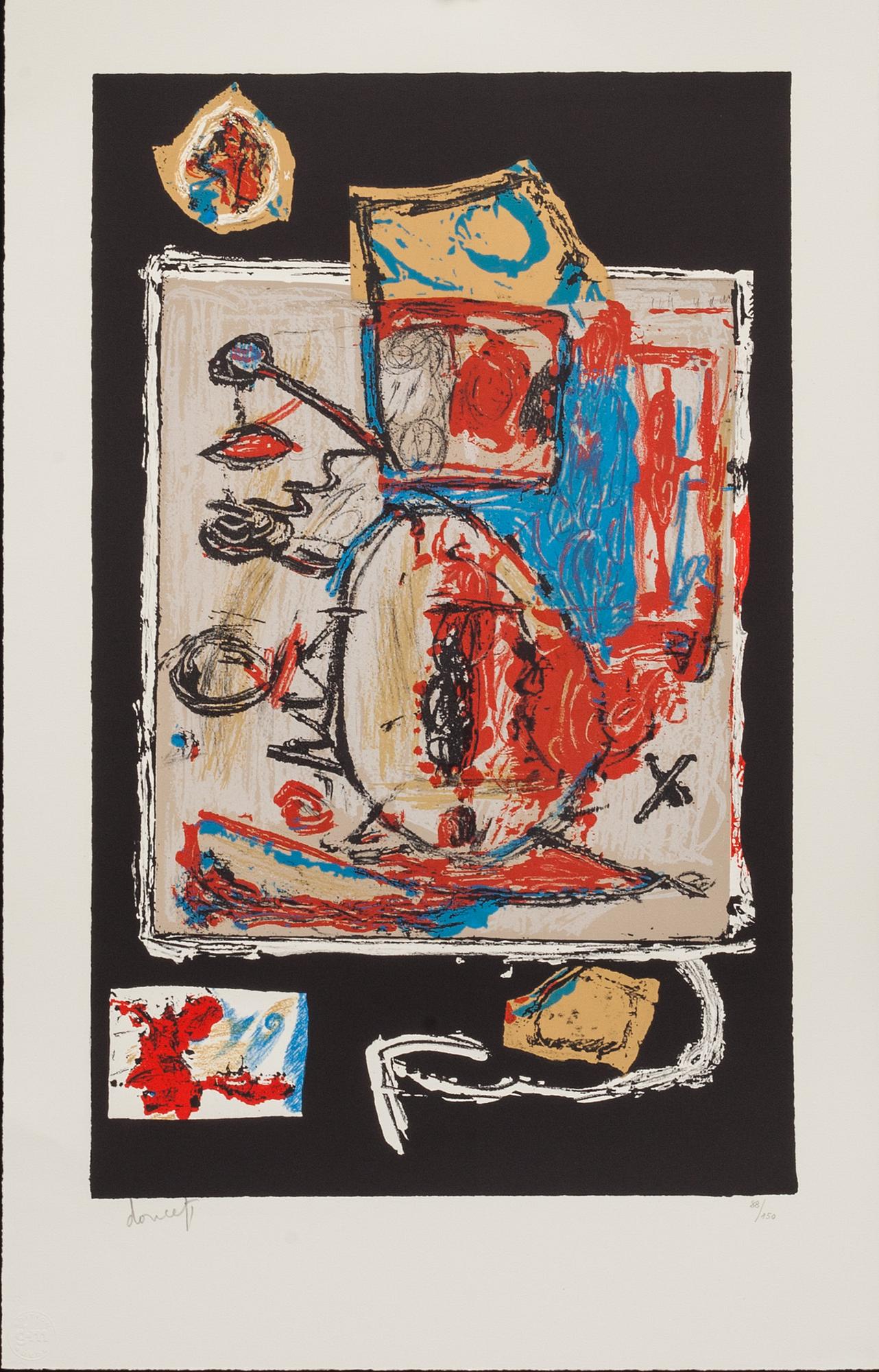 JACQUES DOUCET, färglitografi, signerad och numrerad 88/150.