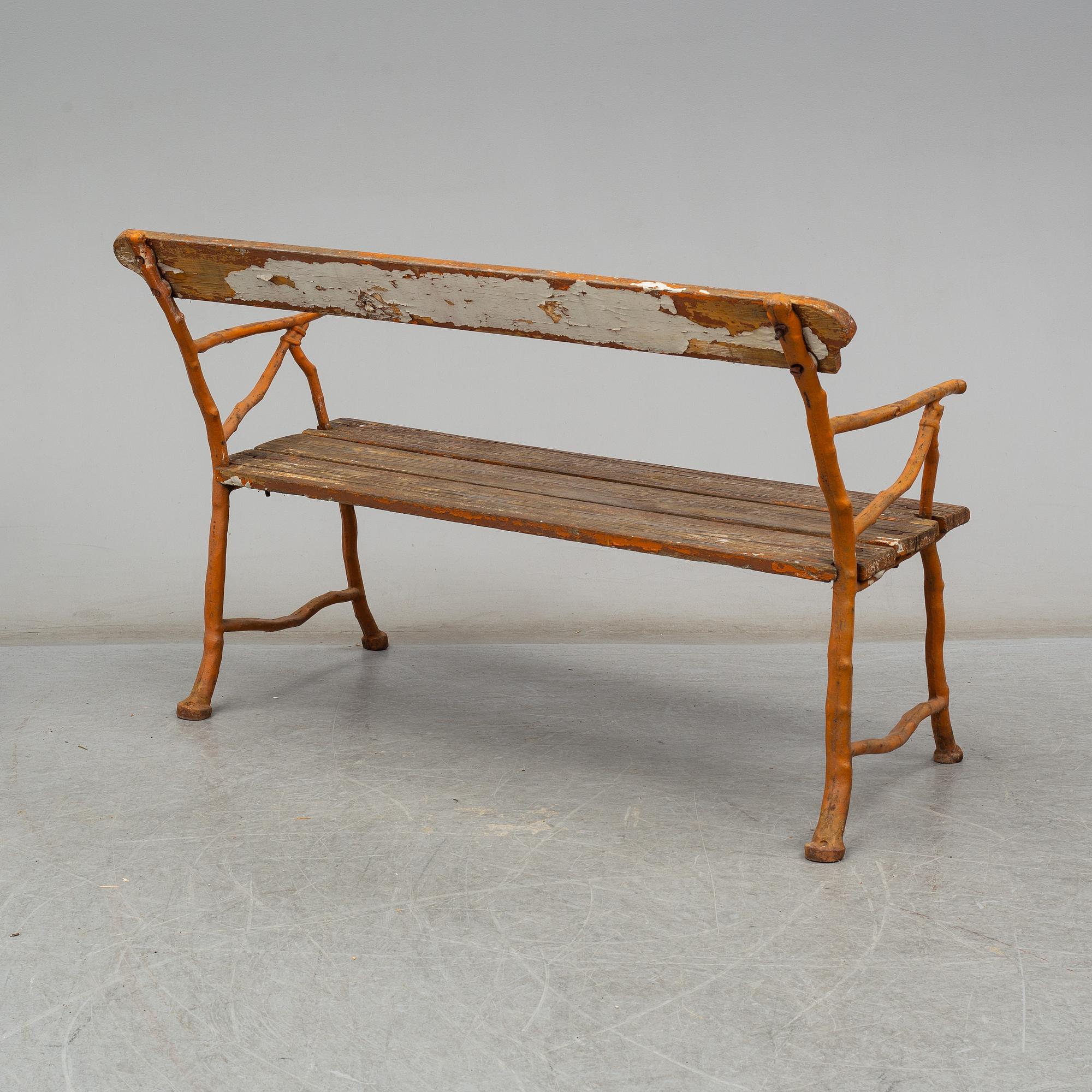 Garden sofa and two armchairs, Bolinder, Stockholm, ca 1900.