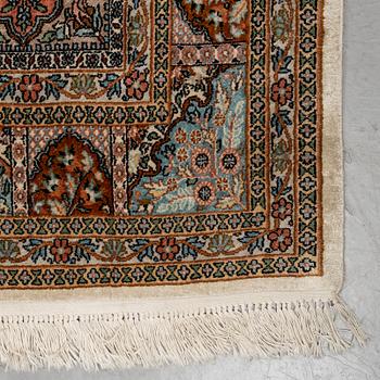 A CARPET SILK KASHMIR, CA 311 X 205 CM.