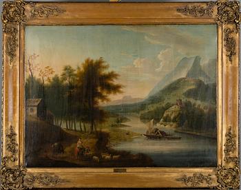 JOHANNES VAN DER BENT, FOLLOWER OF, RIVER LANDSCAPE.