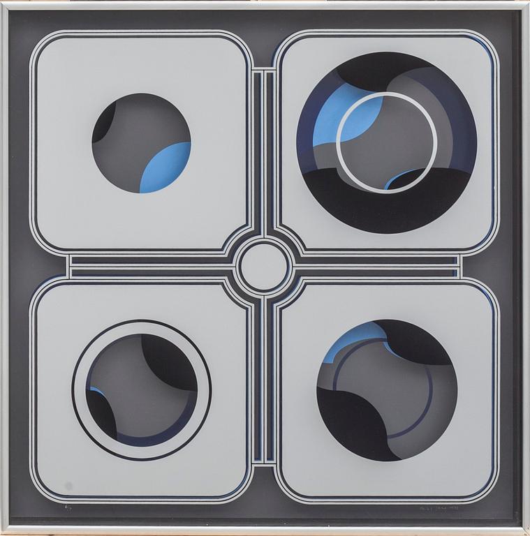 BECK & JUNG (HOLGER BÄCKSTRÖM & BO LJUNGBERG), screentryck, multipel, signerad, numrerad 6/7 och daterad- 1975.