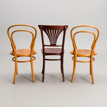 CAFÉSTOLAR, 2+1 st, Jacob & Josef Kohn, Wien och Thonet, Wien sekelskiftet 1800/1900.