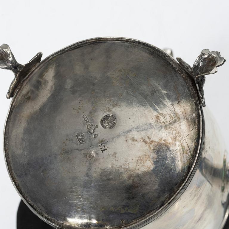 Andreas Isberg, choklad-/kaffekanna, silver, empire, Skänninge 1816.