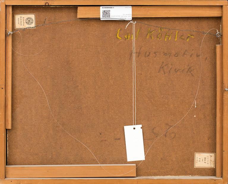 CARL KÖHLER, oil on board, signed.