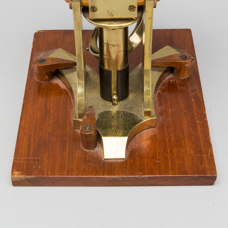 A Newton monocular microscope, mid 1800's.