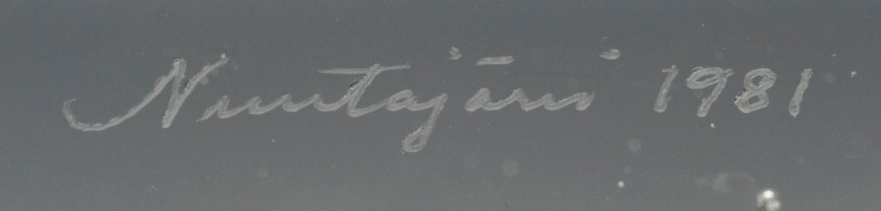 ÅRSKUB, glas, signerad Oiva Toikka, Nuutajärvi 1981, numrerad 1280/2000.