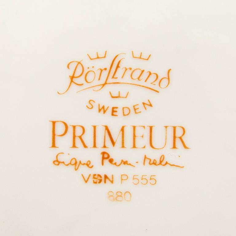 Signe Persson-Melin, servis 37dlr "Primeur" Rörstrand sent 1900-tal.