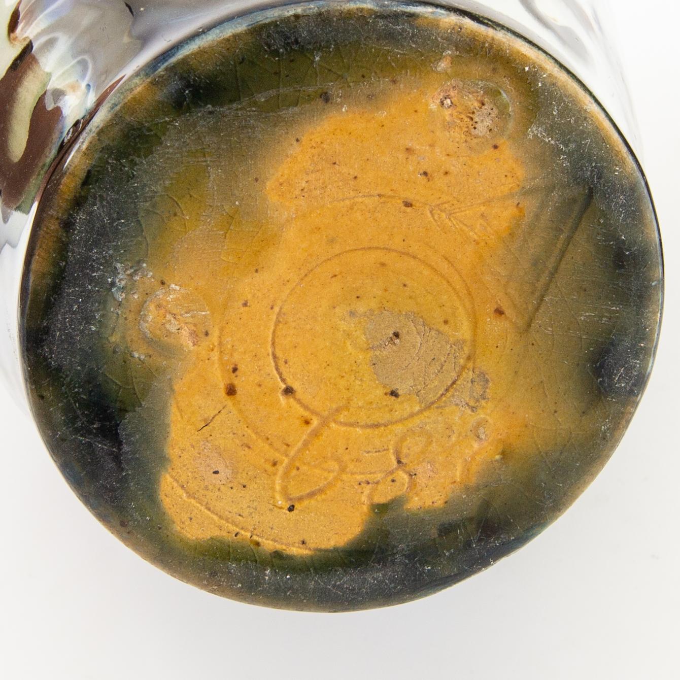 Vases 4 pcs Annashaab ceramic factory Denmark 1910s/1920s glazed earthenware.