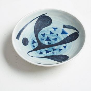 Vilhelm Bjerke-Petersen, fat, stengods, Rörstrand 1951-52.