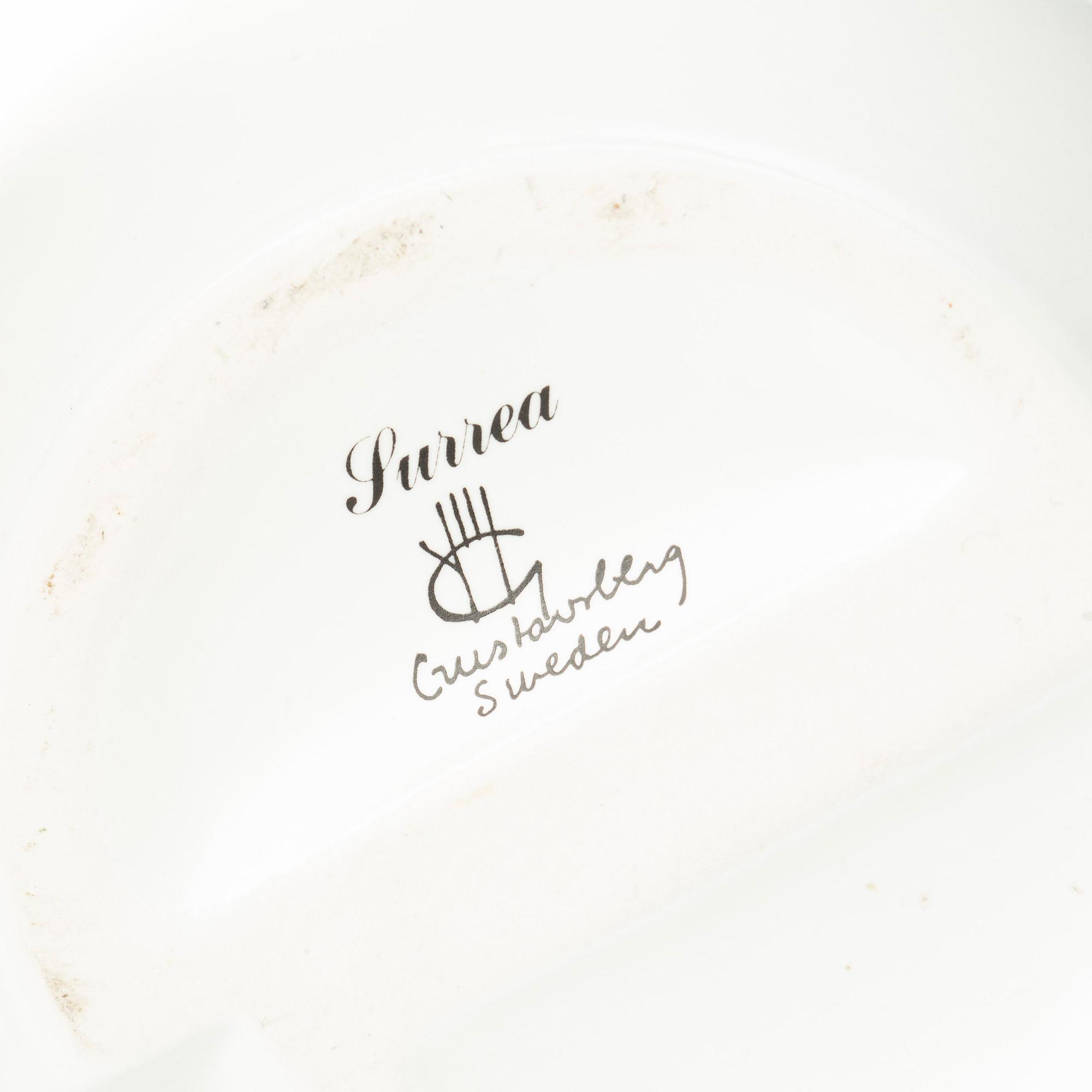 Wilhelm Kåge, two "Surrea" stoneware vases, Gustavsberg studio, Sweden.