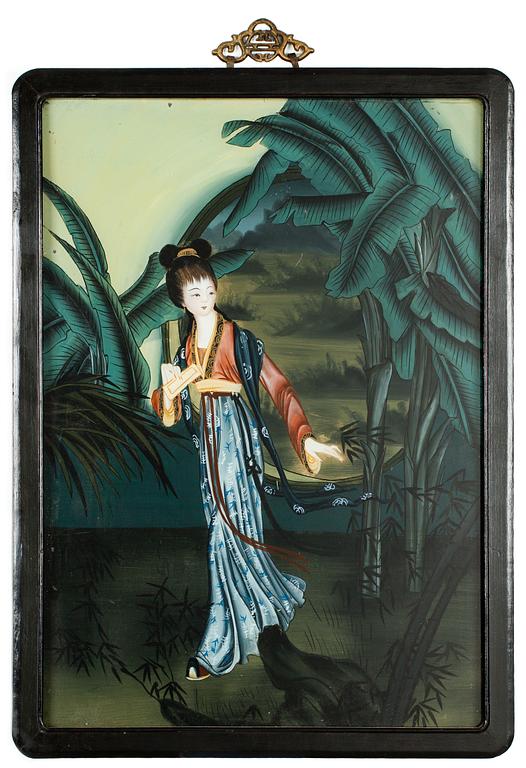 GLASMÅLNING, Kina, 1900-tal.