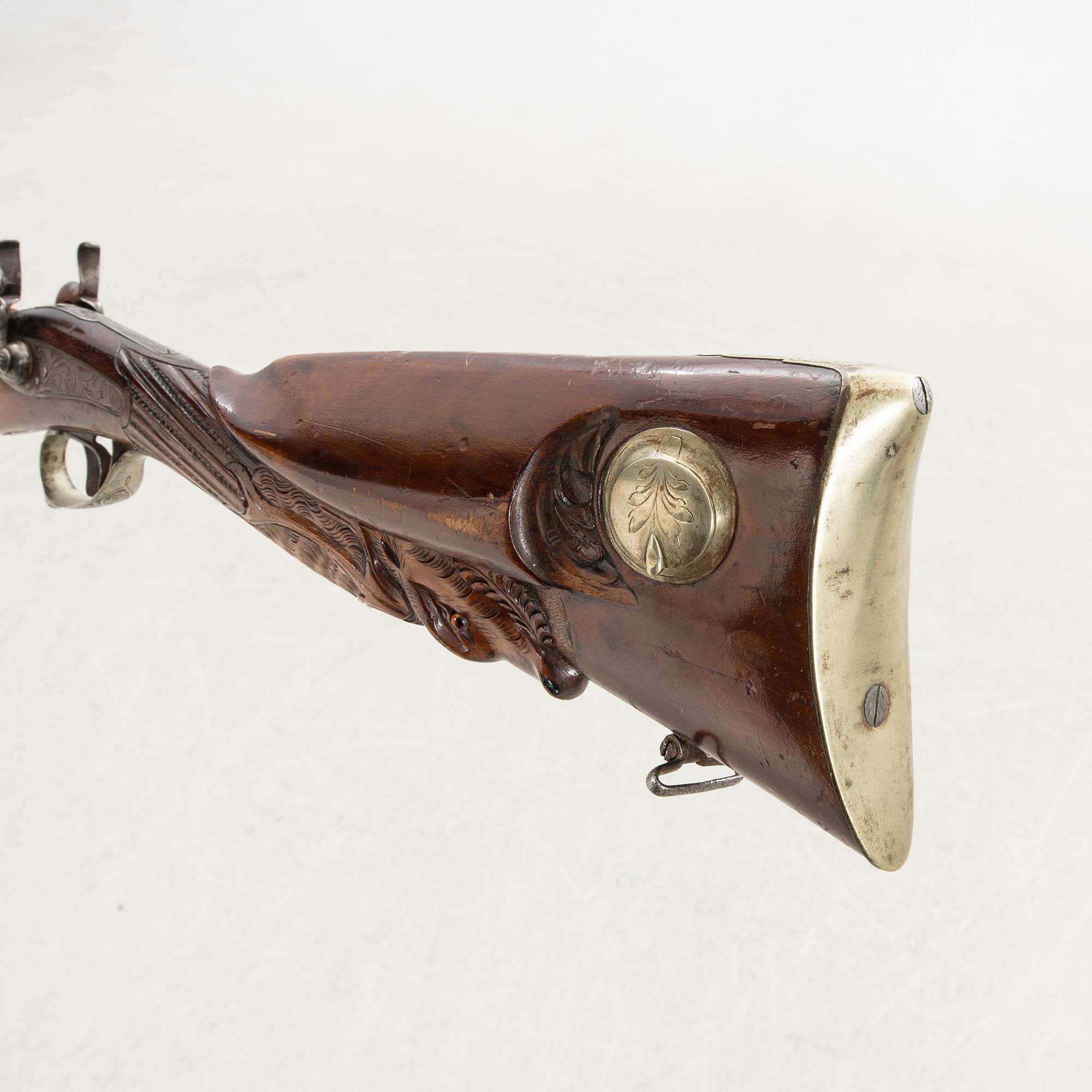 Hagelgevär slaglås, Damas Fin, Belgien, 1800-talets mitt / senare del.