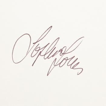 BLANDADE AUTOGRAFER, 10 st, bla Joséphine Baker, Umberto Nobile, Edmund Hillary och Ferdinand Porsche, egenhändiga.