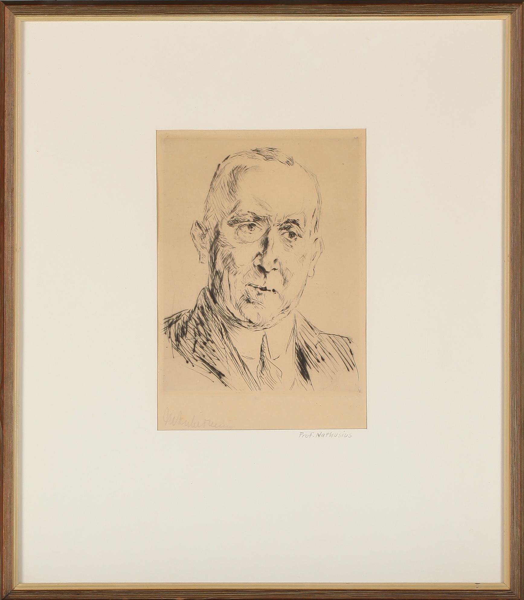 MAX LIEBERMANN, etsning, signerad.